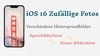 iOS 16 Zufällige Fotos |  Verschiedene Hintergrundbilder einstellen