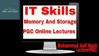 Memory and Storage Difference | ADS Lectures | Lecture 2.3 IT Skills by Muhammad Asif Nazir