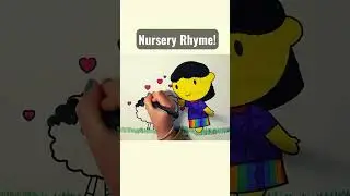 Coloring page of ‚Mary Had a Little Lamb‘  #nurseryrhymes #maryhadalittlelamb #coloringpages
