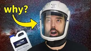 Why we wear crazy space masks with resin?
