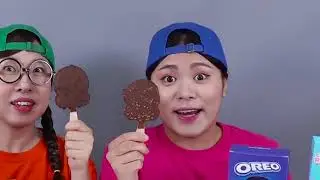 Chocolate Ice Cream Mukbang 초콜릿 아이스크림 먹방 DONA 도나