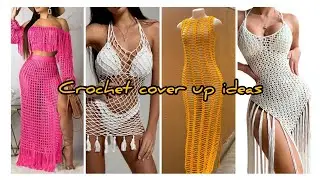 Cute easy crochet coverup ideas🧶||Free pattern#crochet #diy