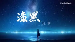 漆黑『歌詞lyric』- 任然【枯枝掛上月的美 純白覆上我的黑 】動態歌詞 高音質 無雜音 純享版 無損音質
