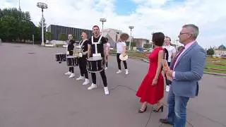 Шоу барабанщиков «Night Beat»  Доброе утро Первый канал