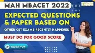 MAH MBA CET 2022 | Expected Question & Paper Based on Other CET | Must Do For Good Score |