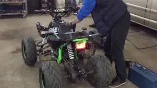Спортивный глушитель на квадроцикле  Rex Zongshen 125 сс