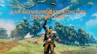 как активировать консоль (творческий)