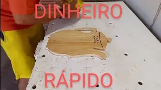 DINHEIRO RÁPIDO, como fazer renda extra com artesanato em madeira #marcenaria #diy