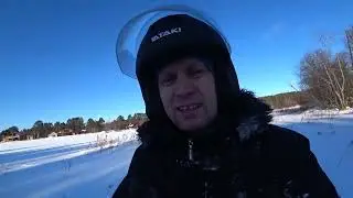 Покатушки на мотособаках Дуся-агрегат и Галя-чемпион.