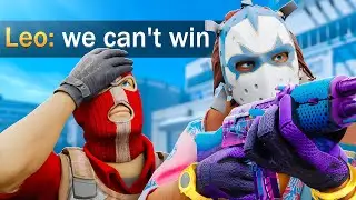 My teammate GAVE UP from the start, so I carried him..