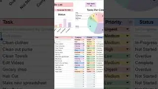 To-do List Spreadsheet Template for Google Sheets and Excel 
