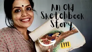 ഒരു പഴയ Sketchbook വിശേഷങ്ങൾ / sketchbook tour / Art motivation