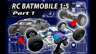 Hoverboard Powered BATMAN TUMBLER RC car 1/5 scale Part 1 Build and Test