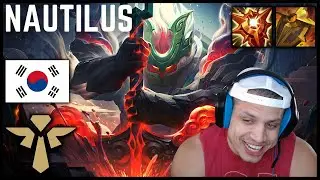 ⚓ Tyler1 KOREA CHALLENGE DAY 12 | Nautilus Support | Autofill To Challenger | Season 12 ᴴᴰ