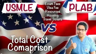 Total Cost of USMLE vs PLAB