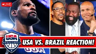 TEAM USA ADVANCES TO THE SEMIFINALS | USA vs. BRAZIL LIVE OLYMPICS REACTION!