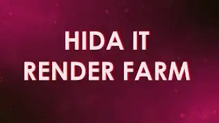 HIDA Render Farm - KeyShot 9