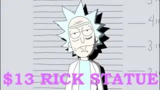 rick and morty statue