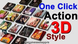 Perspective Photo Presentation in 3D With Action | Photoshop Action