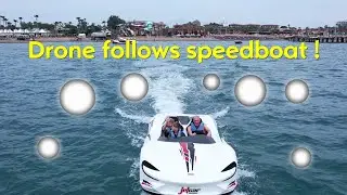 Schnellboot🚤 mit Drohnenverfolgung✈️