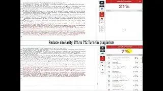 Reduce Similarity From 21% to 7% Turnitin: Plagiarisms Check 