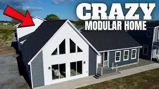 OUT OF THIS WORLD modular home! EXQUISITE chalet style prefab house tour!