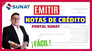 How to issue an electronic credit note from the Sunat portal 👉UPDATED