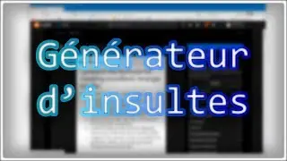 Créer un générateur d'insultes en Python | Les bases du Python
