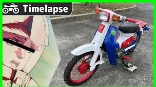 Gundam Motorcycle - Customizing the Super Cub to the first Gundam-style color