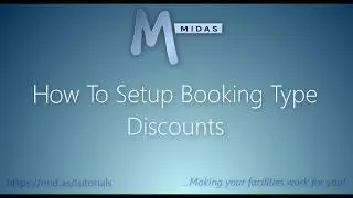 MIDAS: How To Setup Booking Type Discounts