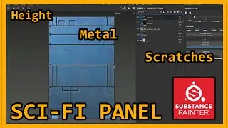 Substance Painter | Sci-Fi Wall