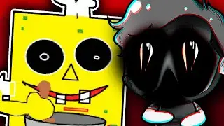 MR MIX x SPONGEBOB CROSSOVER IS REAL (bootleg spongebob game) Spongeman9 Part 3 BAD ENDING & SECRETS