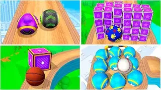 🥎4 Balls Reverse in Going Balls 🎱Awesome Video🏀 New Ball Trials