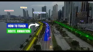 How to Animate Track Route Animation | Aerial  video | After Effects 