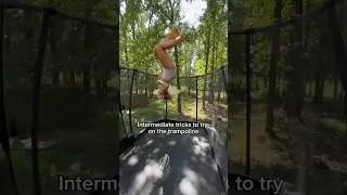 FUN TRICKS TO TRY ON THE TRAMPOLINE! #shorts