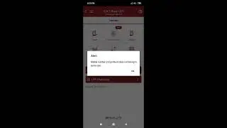 icici mobile banking app error - Mobile number and profile id does not belong to same user