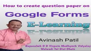 How to create question paper in Google Form..