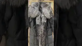 ❄️ Зимний Пуховик с натуральным мехом Чернобурки.