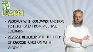 Learn the VLOOKUP formula & VLOOKUP with columns function in Excel