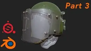 моделирование военного шлема ЗШ-1-2М в Blender (part 3)