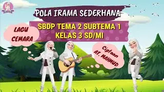 POLA IRAMA SEDERHANA LAGU CEMARA CIPTAAN AT. MAHMUD || SBDP TEMA 2 SUBTEMA 1 KELAS 3 SD / MI