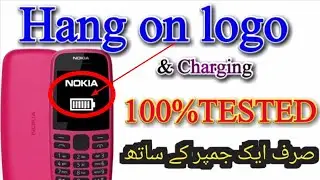 How to fix Nokia 106 hang on logo fault solution || Nokia TA-1114 hang on charging problem || 106