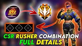 Cs Rank Rusher Character Combination || Best Character Skill For Cs Rank || Rusher Combination