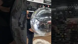 30” #discoball at our #NYCstore #discoballs #mirrorball #djstore #djgear #eventproduction #djlife