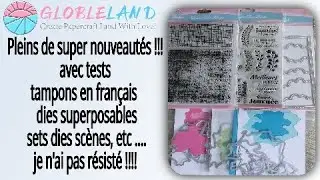 Pleins de super nouveautés avec tests #globeland  tuto carte haul scrapbooking Diy scrapbooking card