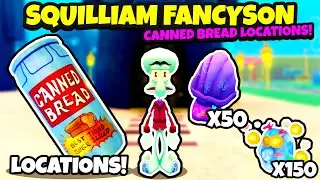 Squilliam Fancyson MORPH! (ALL LOCATIONS!) | Roblox SpongeBob Simulator