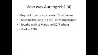 Who was Aurangzeb?