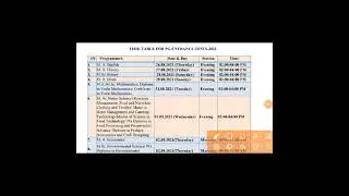 Ddu pg entrance exam date 2021/ddu latest news 2021/ddu entrance exam news/ddu