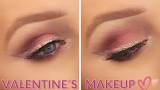 VALENTINE'S DAY MAKEUP | GLAM GLITTER WINGED LINER | EIMEAR MCELHERON