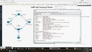 How to configure HSRP with Tracking IP Route on EVE-NG